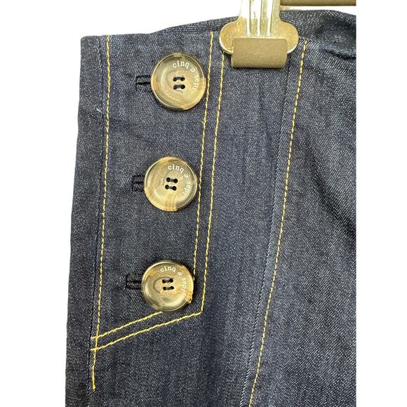 COPY - CINQ À SEPT Chantal Denim Sailor Ankle Jeans Size 4 - Picture 7 of 11